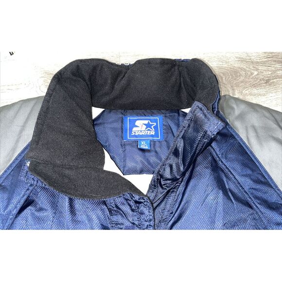 Vintage 1990s Starter UCONN Huskies NCAA Winter Jacket Lined Coat Size XL RARE - Picture 2 of 15